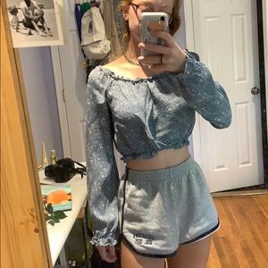 Floral pirate flowy shirt